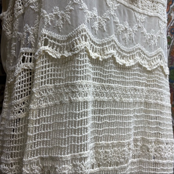 Forever 21 Ivory Open Knit / Crochet Ivory Tank - Picture 12 of 16